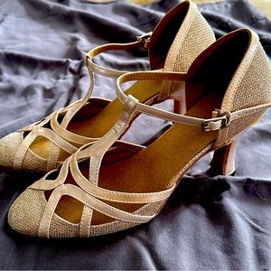Ballroom dance shoes - Gold